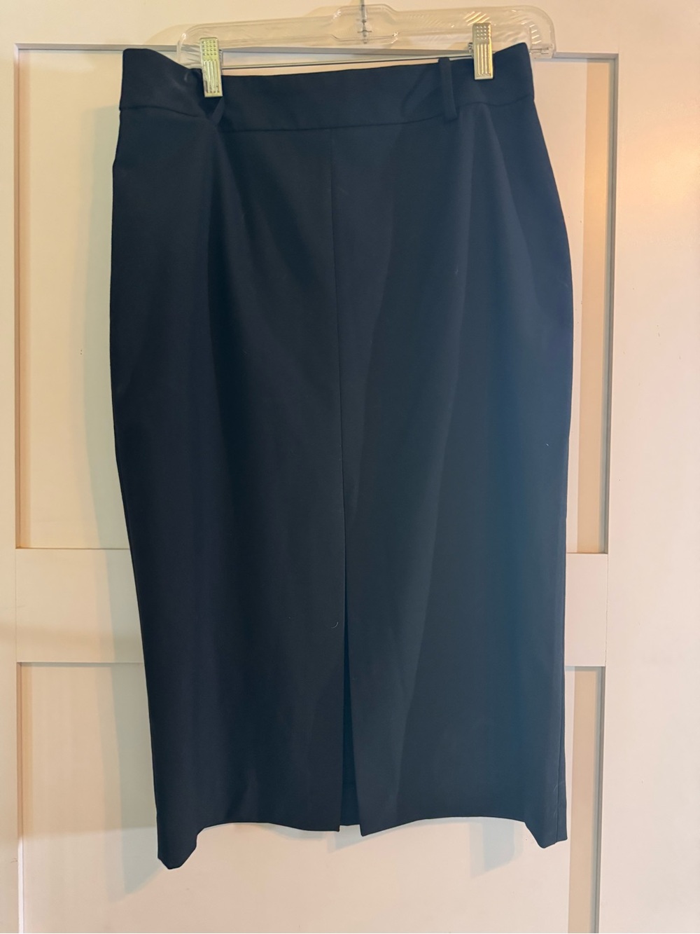 Zara Black Pencil Skirt with Front Vent